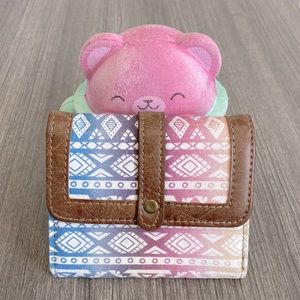 Cute Pastel Colored Aztec Pattern Wallet